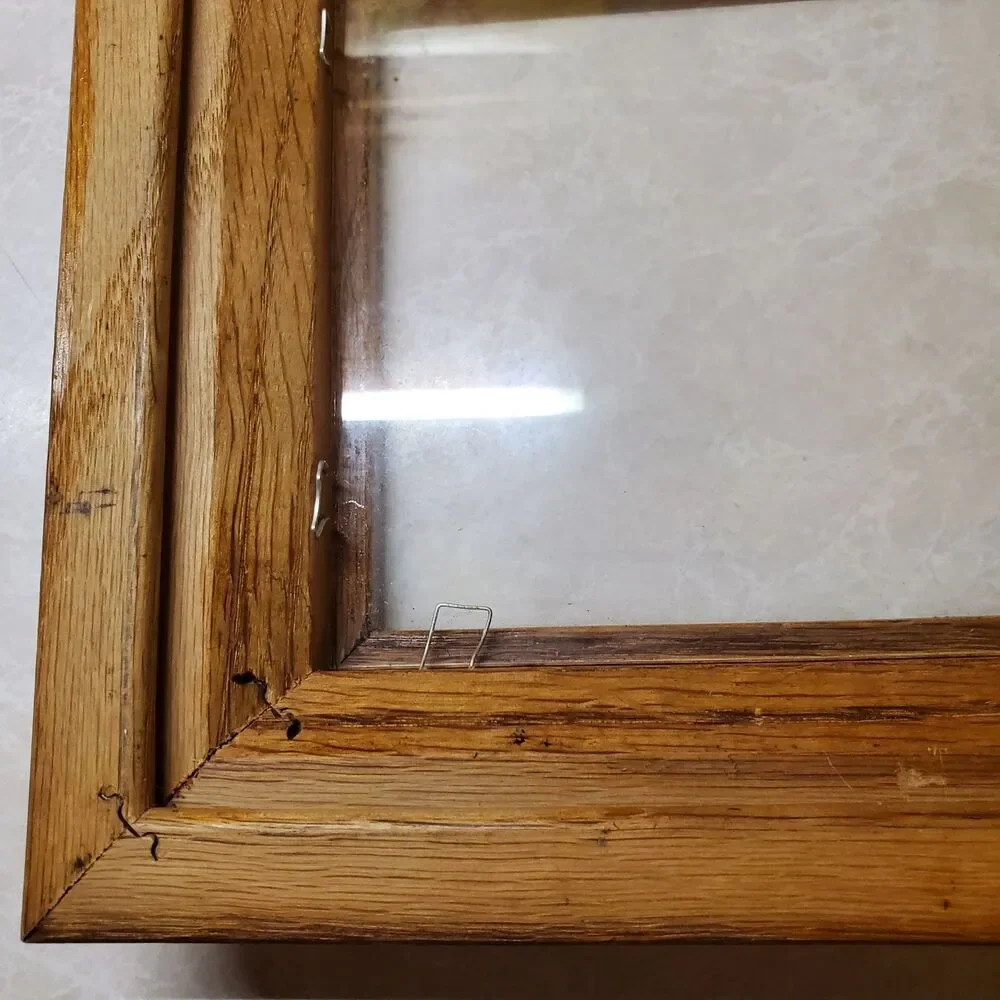 Wooden Frame With Mitered Corner Joints Multi-tiered Molded Edge